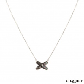 Chaumet White Gold Jeux de Liens Diamond Pendant 083160